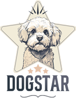 Pies w środku gwaizdy pięciobocznej