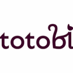 Napis Totobi b oraz i są łacznei wystylizowane na kota
