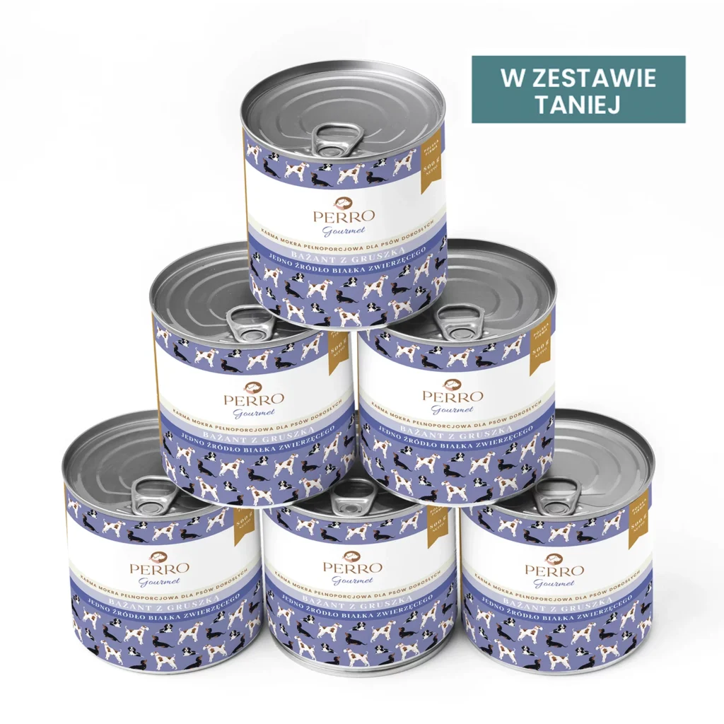 piramida puszek karmy fioletowe opakowania