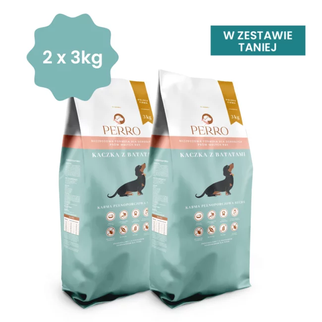 dwupak karmy Perro kolor jasnozielony