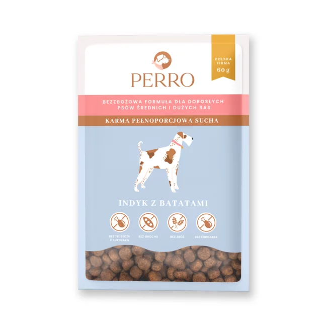 saszetak karmy producent Perro jasnoniebieska