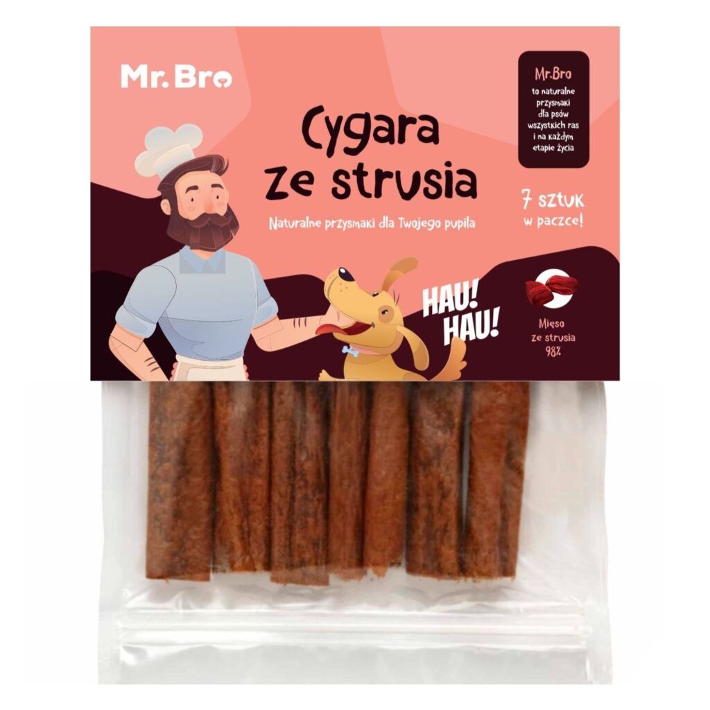 opakownaie przysmaku dla psów producenta mr.Bro