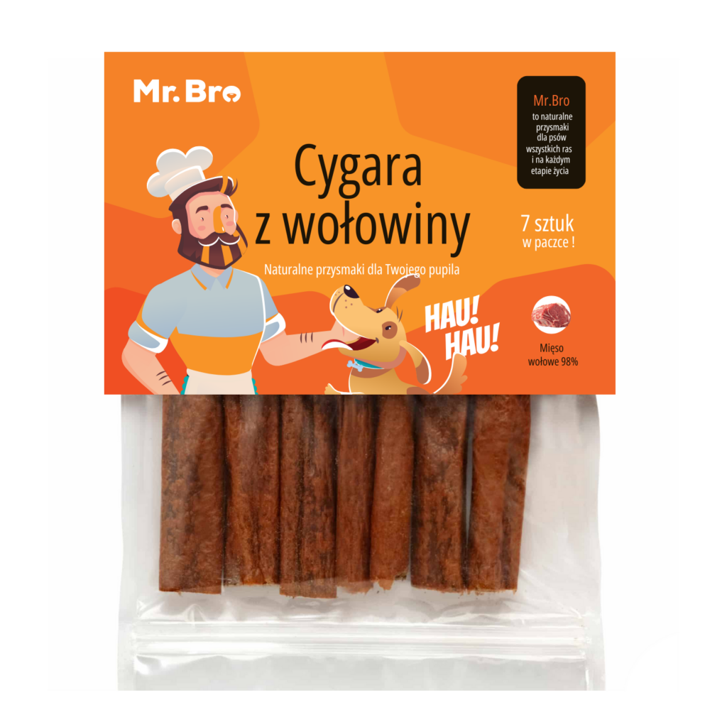 opakownaie przysmaku dla psów producenta mr.Bro