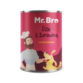puszka mokrej karmy dla psów producenta mr.Bro