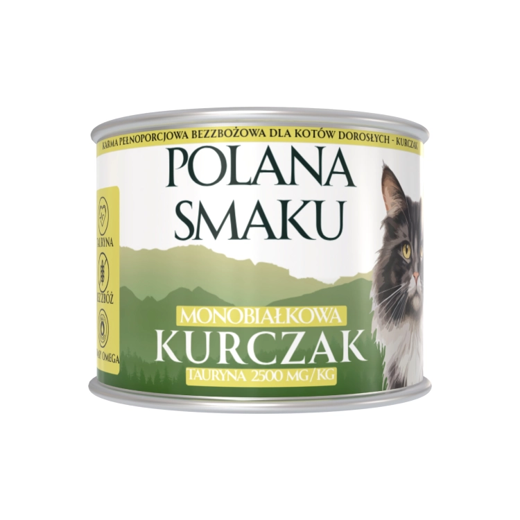 karma mokra 200g kurczak polana smaku dla kotów